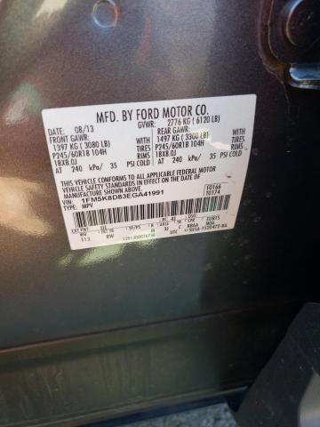 Photo 10 from auction – 2014 FORD EXPLORER X with VIN 1FM5K8D83EGA41991