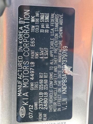 Photo 10 from auction – 2013 KIA SPORTAGE B with VIN KNDPB3A26D7379769