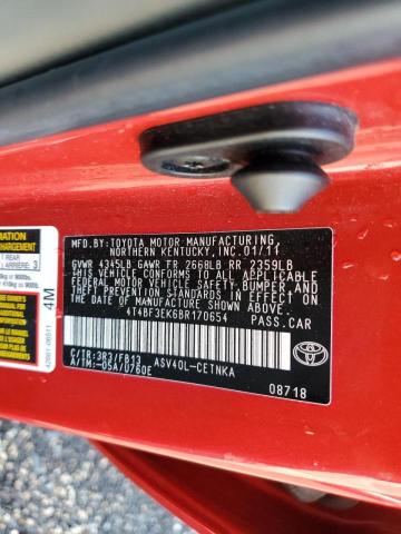 Photo 10 from auction – 2011 TOYOTA CAMRY BASE with VIN 4T4BF3EK6BR170654
