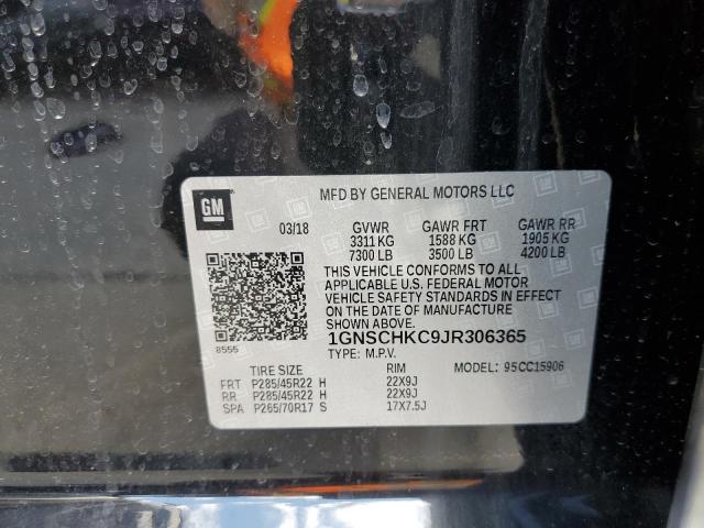 Photo 10 from auction – 2018 CHEVROLET SUBURBAN C with VIN 1GNSCHKC9JR306365