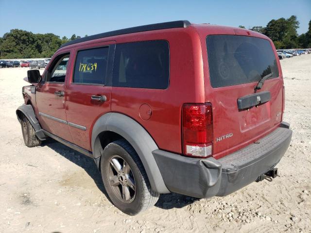 Photo 3 from auction – 2007 DODGE NITRO SXT with VIN 1D8GU28K97W590664