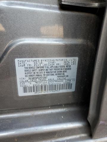 Photo 10 from auction – 2018 NISSAN SENTRA S with VIN 3N1AB7AP2JY312947
