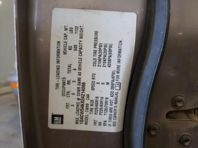 Photo 10 from auction – 2002 BUICK PARK AVENU with VIN 1G4CW54K824214066