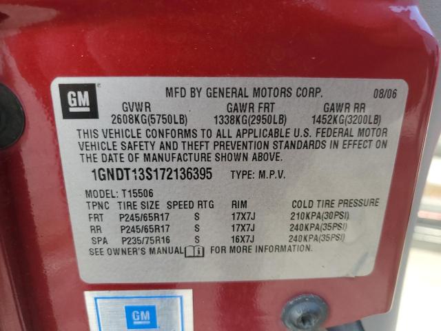 Photo 10 from auction – 2007 CHEVROLET TRAILBLAZE with VIN 1GNDT13S172136395