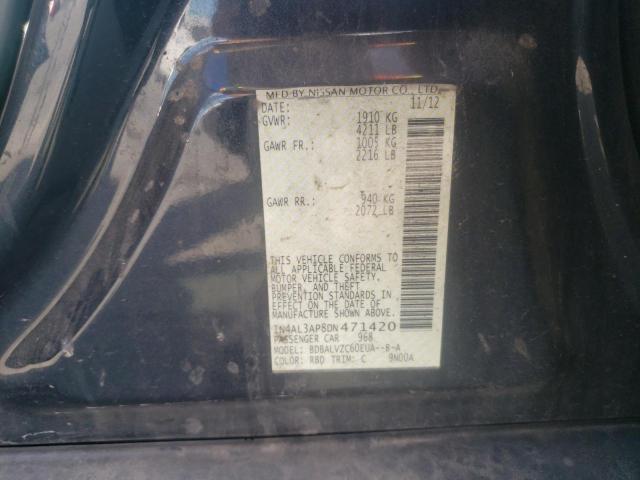 Photo 10 from auction – 2013 NISSAN ALTIMA 2.5 with VIN 1N4AL3AP8DN471420