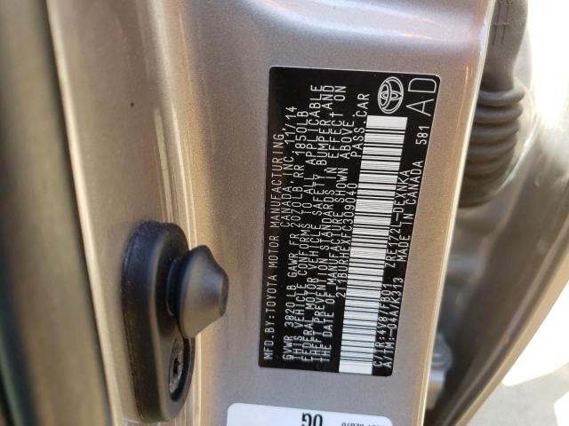 Photo 10 from auction – 2015 TOYOTA COROLLA L with VIN 2T1BURHEXFC309040