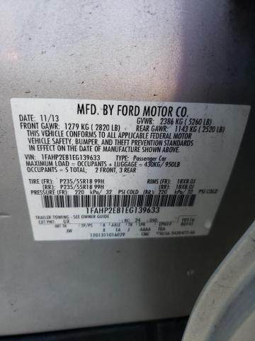 Photo 10 from auction – 2014 FORD TAURUS SEL with VIN 1FAHP2E81EG139633