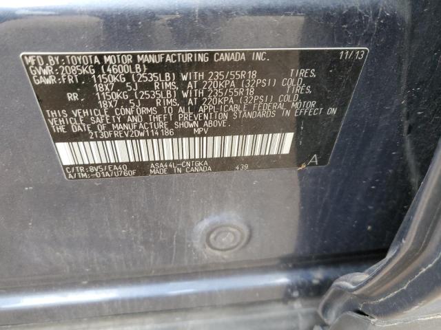 Photo 10 from auction – 2013 TOYOTA RAV4 LIMIT with VIN 2T3DFREV2DW114186