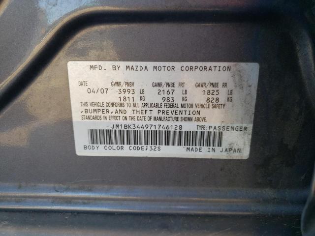 Photo 10 from auction – 2007 MAZDA 3 HATCHBAC with VIN JM1BK344971746128