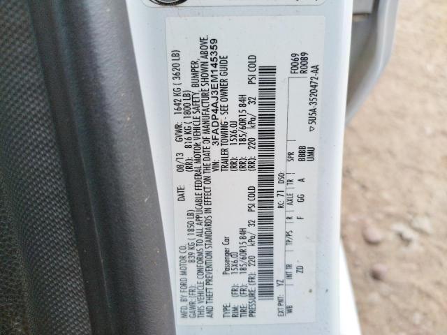 Photo 10 from auction – 2014 FORD FIESTA S with VIN 3FADP4AJ3EM145359