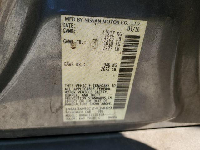 Photo 10 from auction – 2016 NISSAN ALTIMA 2.5 with VIN 1N4AL3AP9GC243409