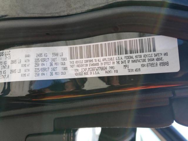 Photo 10 from auction – 2015 JEEP CHEROKEE L with VIN 1C4PJMCB6FW776834