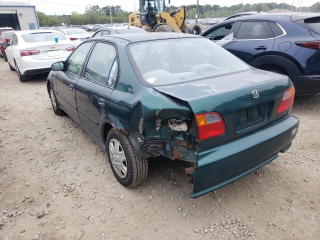 Photo 9 from auction – 2000 HONDA CIVIC BASE with VIN 2HGEJ6617YH514054