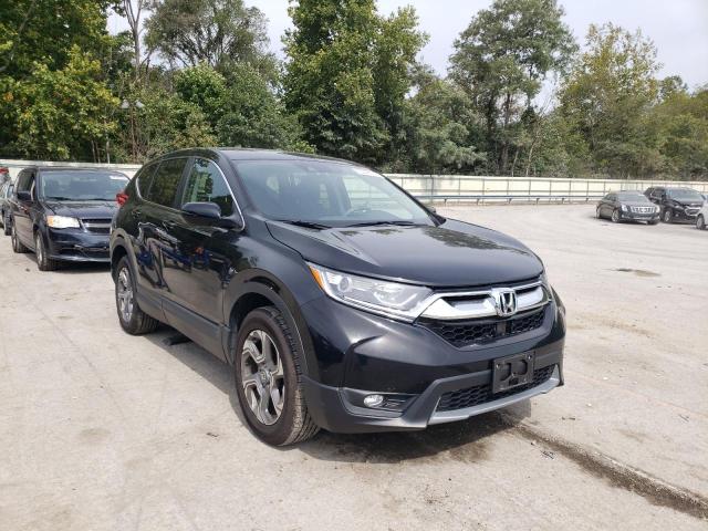 HONDA CR-V EX 2018 with VIN 7FARW2H5XJE027313 - Photo from auction