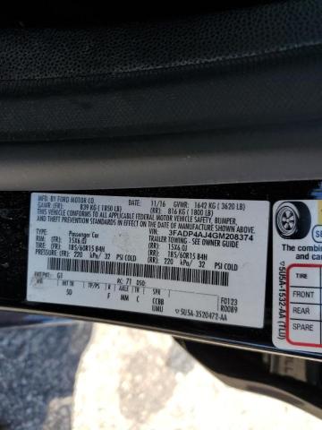 Photo 10 from auction – 2016 FORD FIESTA S with VIN 3FADP4AJ4GM208374