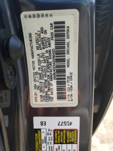 Zdjęcie 10 z aukcji – 2010 TOYOTA COROLLA BA z VIN 1NXBU4EEXAZ296420