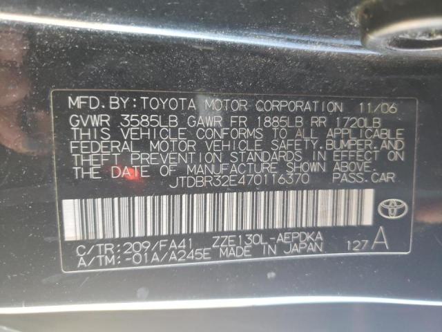 Photo 10 from auction – 2007 TOYOTA COROLLA CE with VIN JTDBR32E470116370