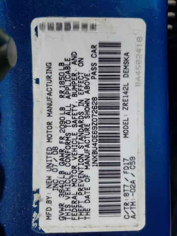 Photo 10 from auction – 2009 TOYOTA COROLLA BA with VIN 1NXBU40E69Z072628