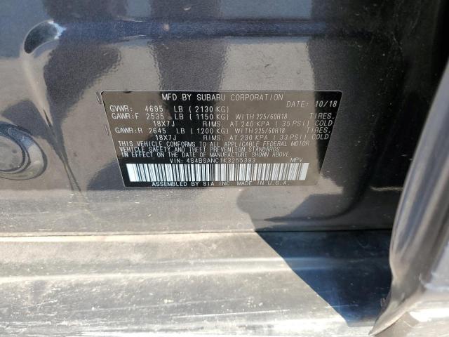 Photo 10 from auction – 2019 SUBARU OUTBACK 2. with VIN 4S4BSANC1K3255393
