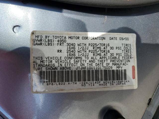 Zdjęcie 10 z aukcji – 2001 LEXUS RX 300 z VIN JTJHF10U110175009