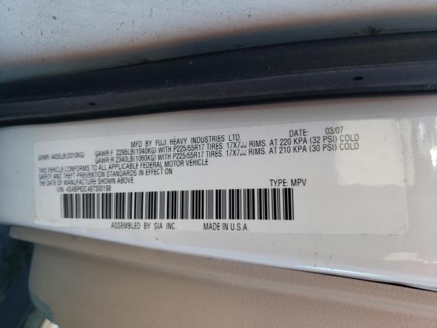 Photo 10 from auction – 2008 SUBARU OUTBACK 2. with VIN 4S4BP62C487300198