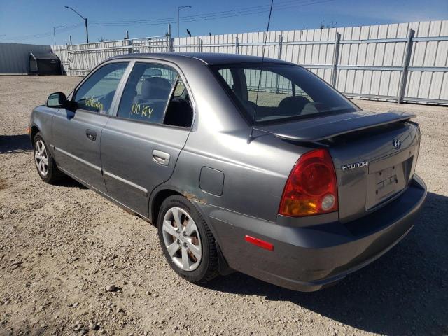 Photo 3 from auction – 2003 HYUNDAI ACCENT GL with VIN KMHCG45C63U489242