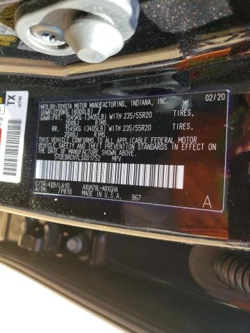 Photo 10 from auction – 2020 TOYOTA HIGHLANDER with VIN 5TDEBRCH7LS001752
