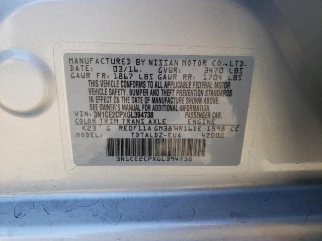 Photo 10 from auction – 2016 NISSAN VERSA NOTE with VIN 3N1CE2CPXGL394738