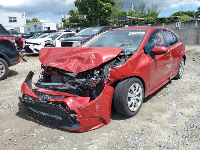 Photo 2 from auction – 2021 TOYOTA COROLLA LE with VIN JTDEPMAE4MJ170204