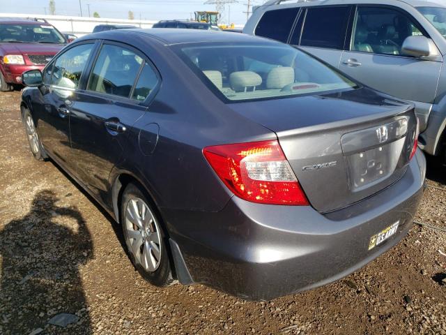 Photo 3 from auction – 2012 HONDA CIVIC LX with VIN 19XFB2F55CE024373