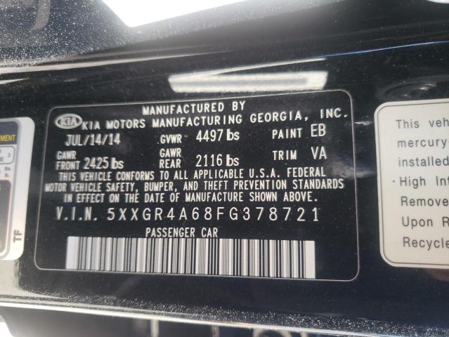 Photo 10 from auction – 2015 KIA OPTIMA SX with VIN 5XXGR4A68FG378721