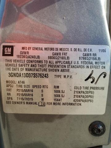 Photo 10 from auction – 2007 CHEVROLET HHR LS with VIN 3GNDA13D37S576243