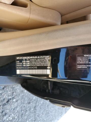 Photo 10 from auction – 2002 MERCEDES-BENZ E 320 with VIN WDBJF65J52B404098