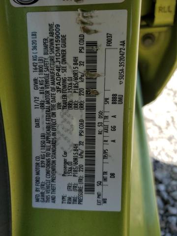 Photo 10 from auction – 2013 FORD FIESTA SE with VIN 3FADP4EJ1DM159009