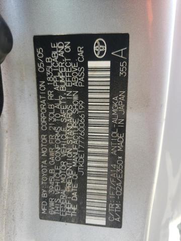 Photo 10 from auction – 2006 SCION TC with VIN JTKDE177760066199