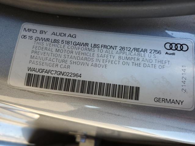 Photo 10 from auction – 2016 AUDI A6 PREMIUM with VIN WAUGFAFC7GN022964