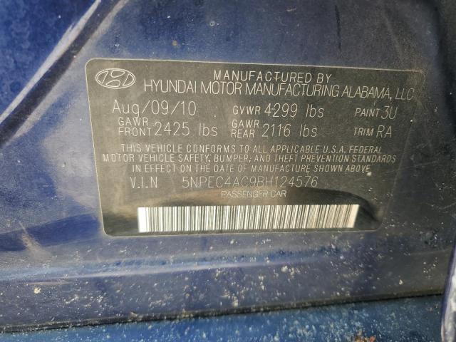 Photo 10 from auction – 2011 HYUNDAI SONATA SE with VIN 5NPEC4AC9BH124576