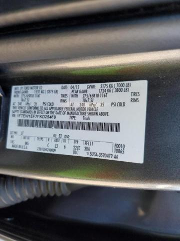 Foto 10 de la subasta – 2015 FORD F150 SUPER con VIN 1FTEW1EF3FKD25469