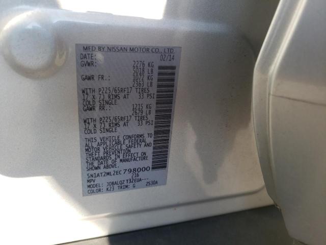 Photo 10 from auction – 2014 NISSAN ROGUE S with VIN 5N1AT2ML2EC798000