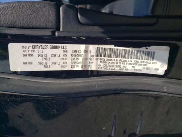 Photo 10 from auction – 2012 JEEP GRAND CHER with VIN 1C4RJFAG3CC135141