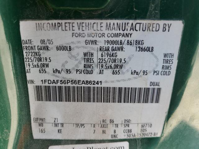 Photo 10 from auction – 2006 FORD F550 SUPER with VIN 1FDAF56P56EA86241