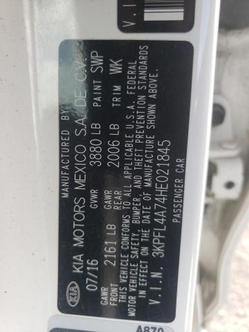 Photo 10 from auction – 2017 KIA FORTE LX with VIN 3KPFL4A74HE021845