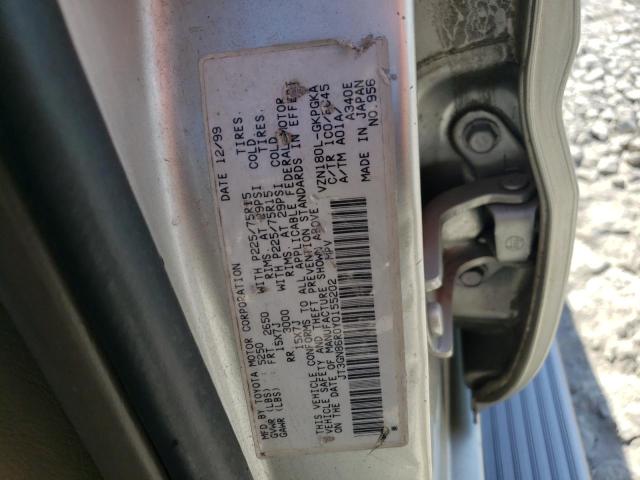 Photo 10 from auction – 2000 TOYOTA 4RUNNER SR with VIN JT3GN86R0Y0155202
