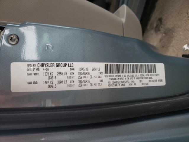 Photo 10 from auction – 2010 CHRYSLER TOWN & COU with VIN 2A4RR5D1XAR260761