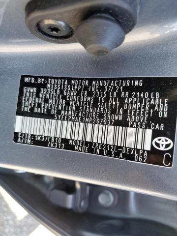 Photo 10 from auction – 2021 TOYOTA COROLLA LE with VIN 5YFEPMAE1MP267937