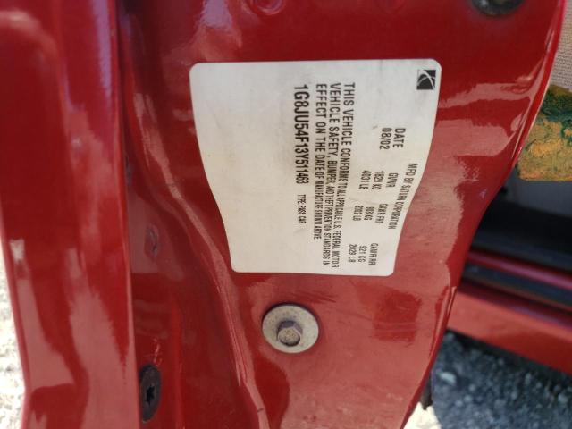 Photo 10 from auction – 2003 SATURN L200 with VIN 1G8JU54F13Y511463