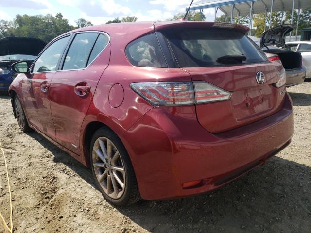 Photo 3 from auction – 2012 LEXUS CT 200 with VIN JTHKD5BH5C2109400