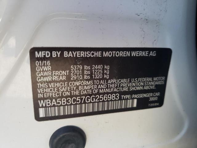 Photo 10 from auction – 2016 BMW 535 XI with VIN WBA5B3C57GG256983