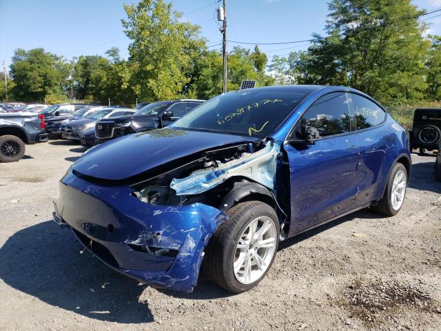 Photo 2 from auction – 2021 TESLA MODEL Y with VIN 5YJYGDEE8MF257666