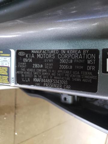 Photo 10 from auction – 2015 KIA FORTE EX with VIN KNAFX4A80F5343093